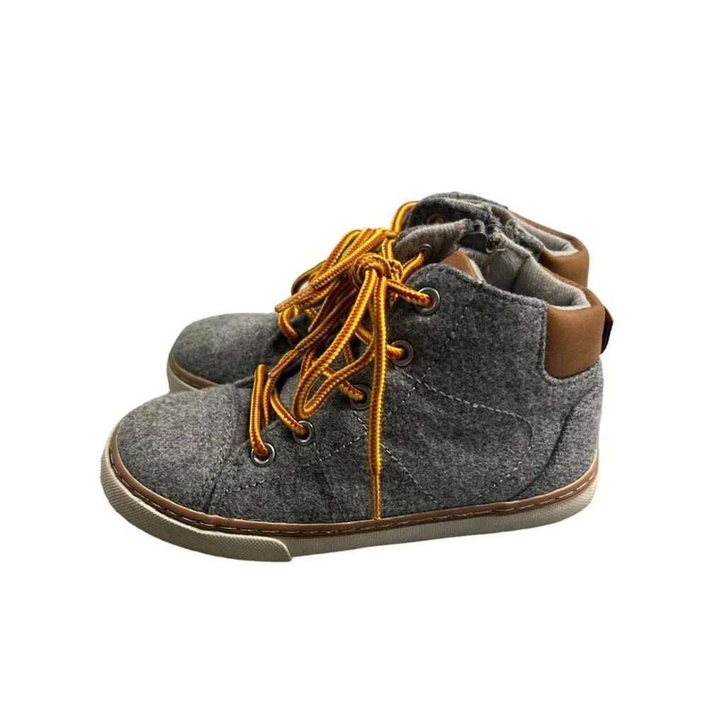 Gap Kids Sz 10 Grey Wool Sneaker Boots
